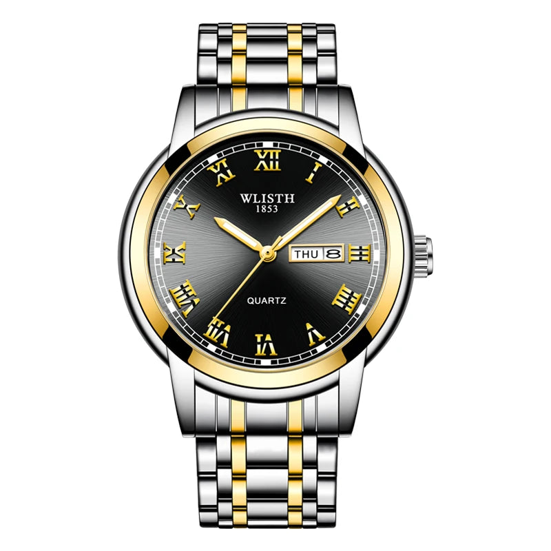Man Watch Quartz Watches Luxury Business Waterproof Luminous Men Wristwatches Sports Stainless Steel Watches for Man