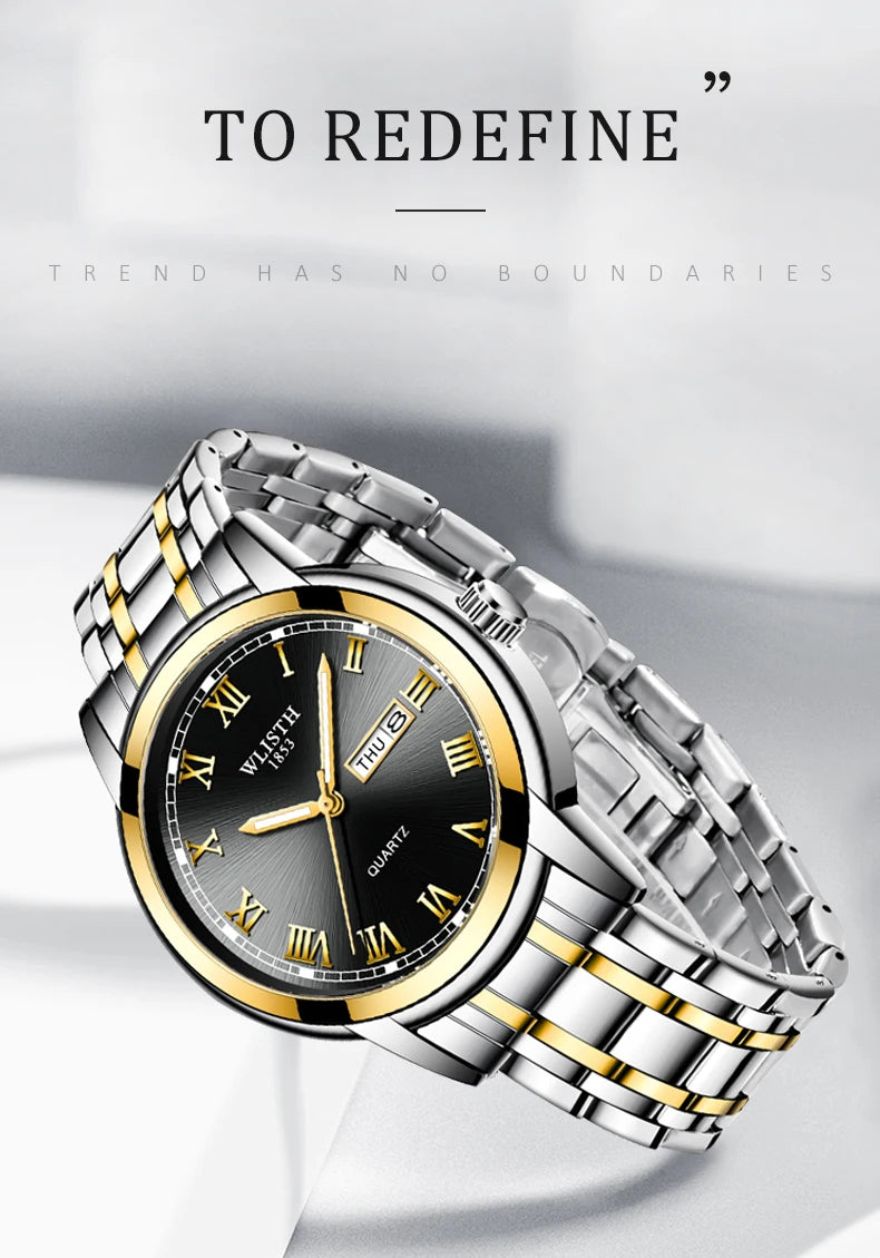 Watches for man Luxury Quartz Wristwatch Men Fashionable Business Waterproof Luminous Mens Watch Clock Man Watches Relogio