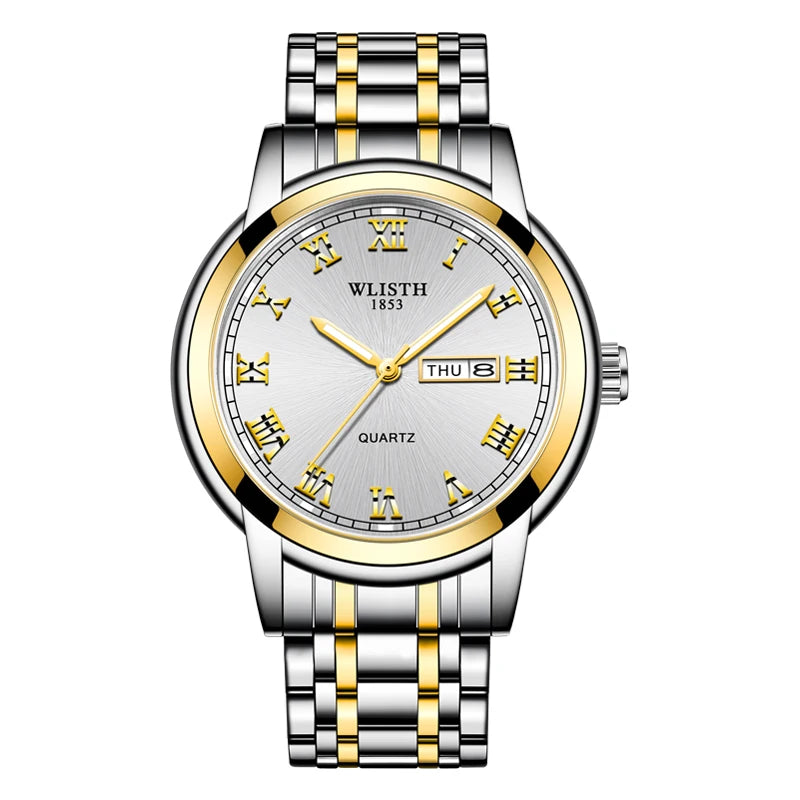 Man Watch Quartz Watches Luxury Business Waterproof Luminous Men Wristwatches Sports Stainless Steel Watches for Man