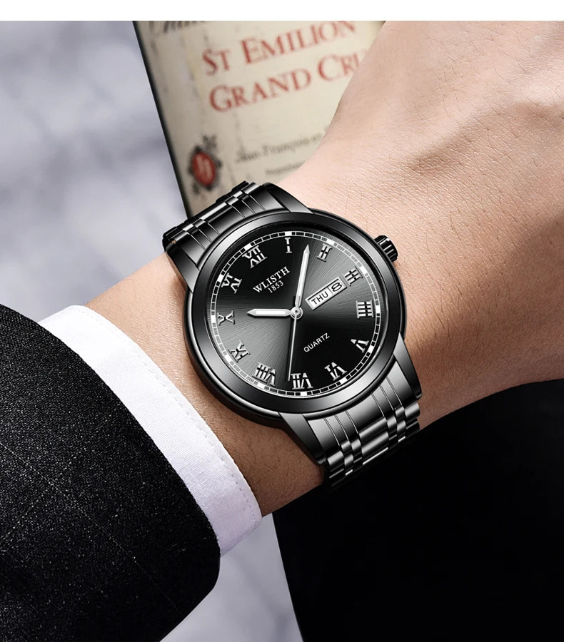 Watches for man Luxury Quartz Wristwatch Men Fashionable Business Waterproof Luminous Mens Watch Clock Man Watches Relogio