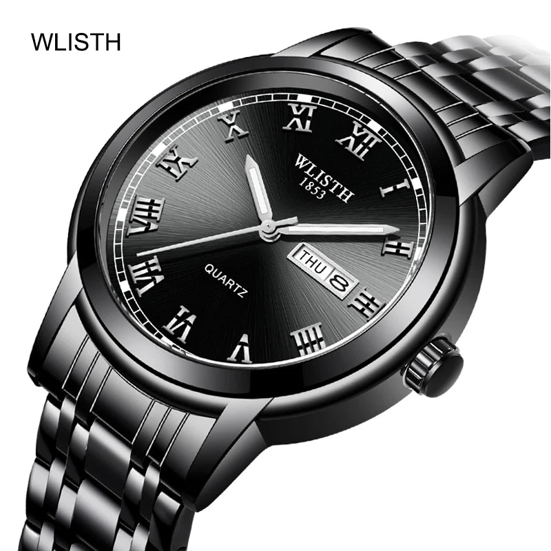 Man Watch Quartz Watches Luxury Business Waterproof Luminous Men Wristwatches Sports Stainless Steel Watches for Man