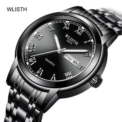 Man Watch Quartz Watches Luxury Business Waterproof Luminous Men Wristwatches Sports Stainless Steel Watches for Man