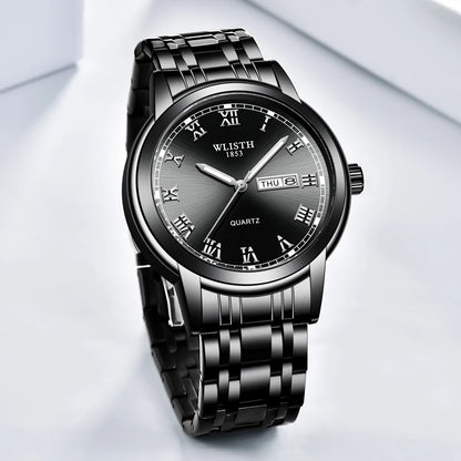 Man Watch Quartz Watches Luxury Business Waterproof Luminous Men Wristwatches Sports Stainless Steel Watches for Man