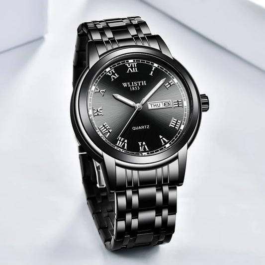 Man Watch Quartz Watches Luxury Business Waterproof Luminous Men Wristwatches Sports Stainless Steel Watches for Man