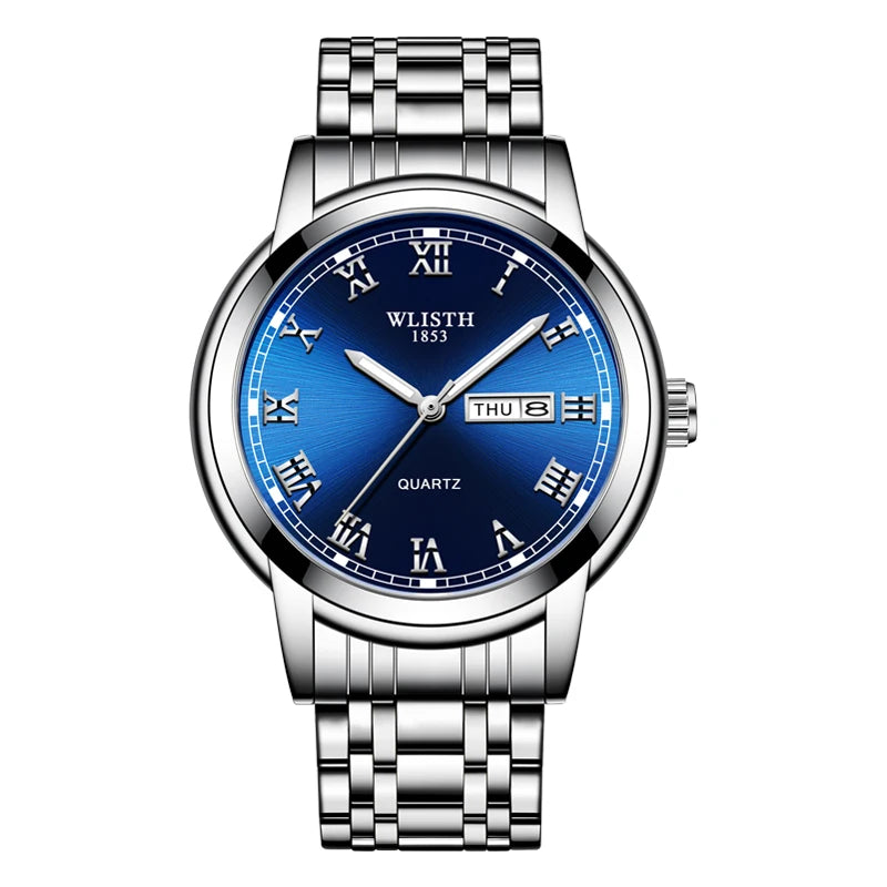 Man Watch Quartz Watches Luxury Business Waterproof Luminous Men Wristwatches Sports Stainless Steel Watches for Man