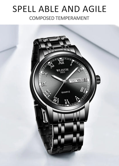 Man Watch Quartz Watches Luxury Business Waterproof Luminous Men Wristwatches Sports Stainless Steel Watches for Man