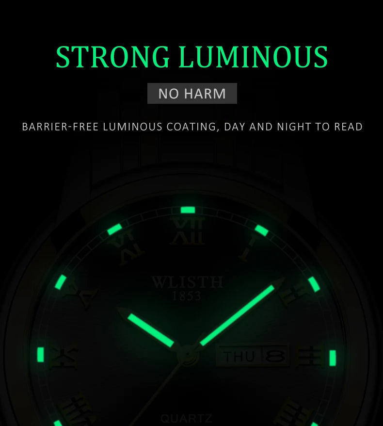 Watches for man Luxury Quartz Wristwatch Men Fashionable Business Waterproof Luminous Mens Watch Clock Man Watches Relogio