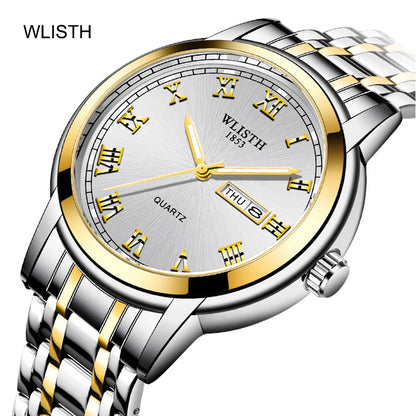 Man Watch Quartz Watches Luxury Business Waterproof Luminous Men Wristwatches Sports Stainless Steel Watches for Man