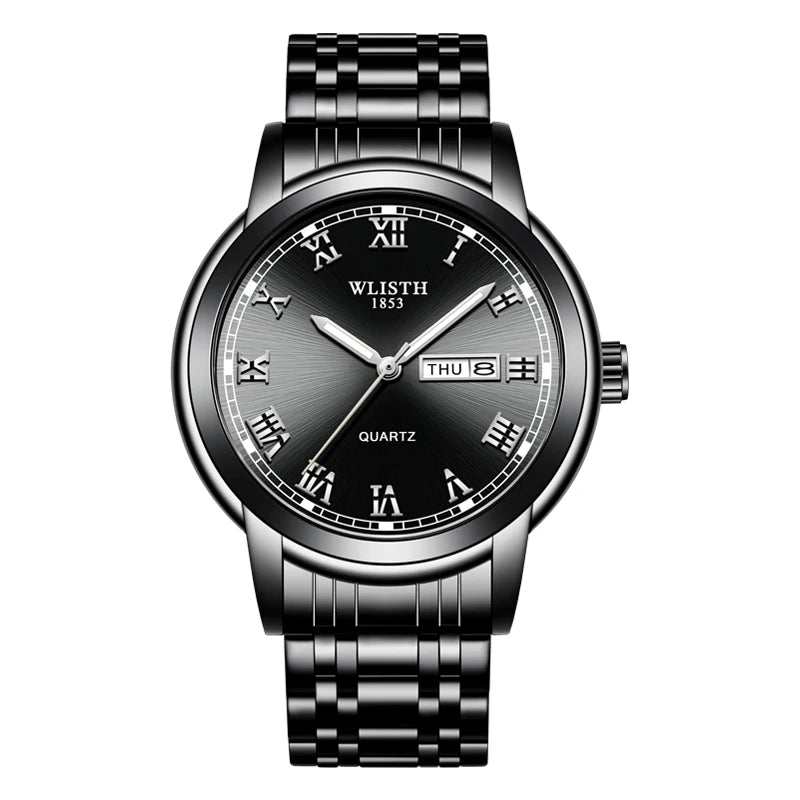 Man Watch Quartz Watches Luxury Business Waterproof Luminous Men Wristwatches Sports Stainless Steel Watches for Man